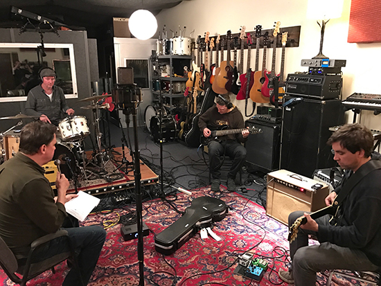 Jesu/Sun Kil Moon recording in at Ice Cream Factory Studio, Austin Texas 11/15/2016