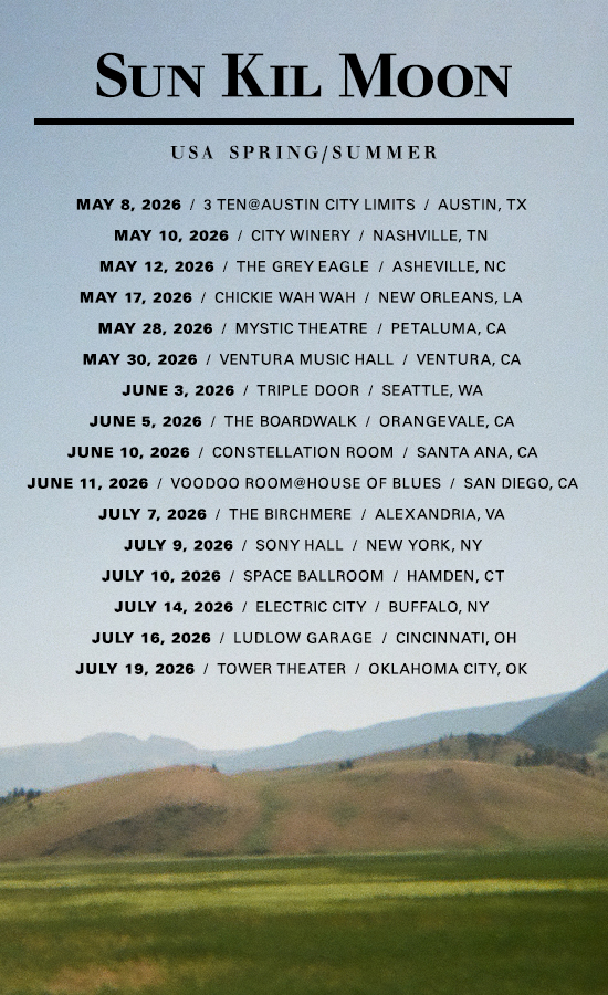 sun kil moon USA Spring Summer Tour Dates 2026